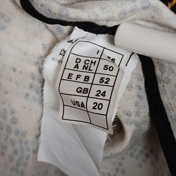 Stephan Janson Woman’s Animal Print Jacket Size 56 US 20 Vintage Made in italy - Picture 5 of 9